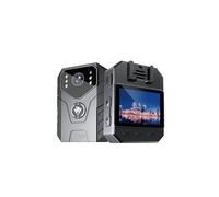 KVBRUI Cámara Corporal Digital pequeña 4K 2k AR, Resistente al Agua, 1080P, visión Nocturna infrarroja, vídeo en el Pecho, grabadora de Voz for aplicación de la Ley, Bodycam(64GB,1080P)