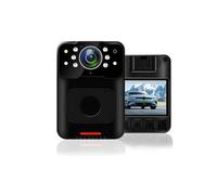 KVBRUI Cámara de Cuerpo pequeño a Prueba de Agua, 1080P, cifrado de Archivos, cámara de visión Nocturna infrarroja, Mini Bodycam, Deporte, DV, grabadora DVR for aplicación de la Ley(64gb)