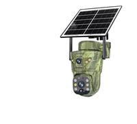 KVBRUI Cámara de rastreo Solar 4G con Pantalla Dual, WiFi, Panel Solar for Exteriores, cámara de Caza, visión Nocturna, monitoreo de Vida Silvestre, grabadora 4k(WiFi CAM Add 32G)