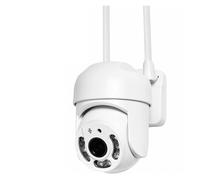 KVBRUI Cámara de Red WiFi PTZ de 4MP, protección de Seguridad for Exteriores, IP66, Impermeable, 5G, cámara de Doble Banda, videovigilancia for el hogar(EU Plug,3MP 5g)