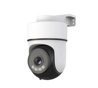 KVBRUI Cámara de Seguridad for el hogar HD 5MP 5G WiFi IP CCTV PIR Seguimiento móvil visión Nocturna en Color intercomunicador bidireccional AI cámara Inteligente(EU Plug,5MP Camera 128GB)