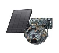 KVBRUI Cámara de Seguridad Solar 4G LTE con Zoom 50X de 12MP, sin WiFi, inalámbrica, Sensor de Movimiento PIR for Exteriores, visión Nocturna, conversación bidireccional IP66(Only 4G Camera 515)