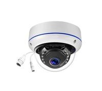 KVBRUI Cámara IP de 8MP 4K PoE for Exteriores H.265, Domo de Metal for Interiores, CCTV, visión Nocturna, videovigilancia for el hogar, cámara de Audio CCTV