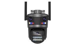KVBRUI Cámara IP HD de 15 MP for Exteriores, WiFi, Tres Pantallas, Seguridad, PTZ, 4K, 8 MP, Pantalla Dual, Seguimiento IA, videovigilancia CCTV(US Plug,15MP Add 32G)