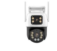 KVBRUI Cámara IP HD de 15 MP for Exteriores, WiFi, Tres Pantallas, Seguridad, PTZ, 4K, 8 MP, Pantalla Dual, Seguimiento IA, videovigilancia CCTV(US Plug,8MP Add 64G)