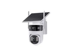 KVBRUI Cámara Solar 8MP 4G LTE Pantalla Dual AOV + Modo PIR cámara de Seguridad WiFi grabación 7/24 detección PIR Seguimiento automático CCTV(4G AOV Add 128GB)