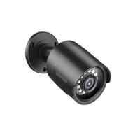 KVBRUI Cámaras 1080P 4 en 1 TVI Cámara de Seguridad Tipo Bala con visión Nocturna a Todo Color Cámara de Seguridad de vigilancia CCTV IR Transparente de 2MP(2PCS Black)
