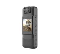 KVBRUI Mini cámara 4K UHD WiFi, grabadora de vídeo y Audio Digital portátil, cámara Corporal de policía, visión Nocturna, Deportes, DV, Bicicleta, videocámara pequeña(No TF Card)