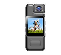 KVBRUI Mini cámara 4K WiFi 1080P HD grabadora de vídeo Digital portátil visión Nocturna infrarroja policía BodyCam Deportes DV videocámara for Bicicleta pequeña(No TF Card,No WiFi)