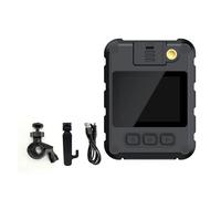 KVBRUI Mini cámara Deportiva 4K WiFi HD for Exteriores, Impermeable, for aplicación de la Ley, visión Nocturna, VCR, grabadora de Ciclismo con Clip Trasero portátil(Add 8GB,4K with WiFi)