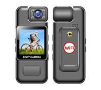 KVBRUI Mini cámara Ultra HD 4K WiFi, grabadora de vídeo Digital portátil, cámara Corporal de policía, visión Nocturna infrarroja, videocámara Deportiva DV for Montar(with WiFi)