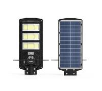 KVBRUI Solar Powered Security Street Light 4G WiFi Camera Voice Warn 4MP V380 Security Lamp with Infrared Camera For Yard Garage Garden(WiFi)