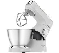 Kenwood Titanium Chef Baker KVC65.001WH - Robot de cocina con báscula integrada (1200 W, incluye 3 utensilios de pastelería, espátula y protector contra salpicaduras), color blanco