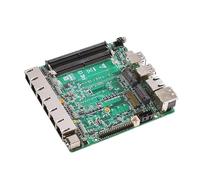 kvcccss Placa Base Nano ITX de 13.ª y 12.ª generación, procesadores I3, I5 y I7, 6 LAN, I226-V, 2 DDR5, M.2, X86, enrutador Industrial(AD600NA6L(I7-1255U))