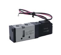 Kvf3130 Solenoid Valve Double Headed Double Control 5 Way 2 Position Power Down Hold Pneumatic Directional Valve(Lampholder type,DC24V)