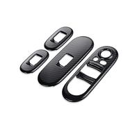 KVGAEANDNK Manija Puerta Auto Cubierta De Control Interruptor Elevalunas Coche, Pegatinas Fibra Carbono Para Puerta Repuesto Para Mini Para Cooper S JCW F55 F56 Hatchback