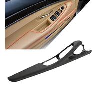 KVGAEANDNK Manija Puerta Auto Embellecedor de ma Para interior puerta coche con marco interruptor botón Para F10 F11 F18 Serie 5 2010-2017 LHD( Black)