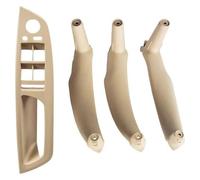 KVGAEANDNK Manija Puerta Auto Para X5/X6 E71/E70 2007-2014, Ma Para Interior De La Puerta, Reemplazo Del Conjunto Cubierta( 4pcs Beige)