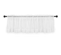 KVIVI FaldóN Para Cortinas,Cortinas Cortas 2 unids semi-cortina cabeza ventana blanca color sólido hilado decorativo cortina cortina cortina corta (Color : White, Size : W100cmXH50cm)