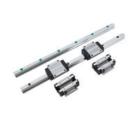 KVKITKLW 1 Uds. Carril guía Lineal Cuadrado HGR20 HGR15 4 Uds. HGH20CA HGW20CC HG15 carros de Bloque Deslizante con Brida de Acero(2HGR20 4HGW20CC,400mm)