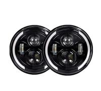 KVKQMLFEAW Conjunto Faros Delanteros 2 Uds para Land para Rover para Defender 80W Negro 7 "Faro Led para Coche Conjunto De Faros Redondos De 7 Pulgadas(3)