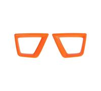 KVKQMLFEAW Faro Antiniebla Cubrir para Renegade 2019-2026 Accesorios Exteriores De Coche Luz De Intermitente Delantero Cubierta Decorativa De LámPARA Faro Antiniebla Rejilla(Orange)