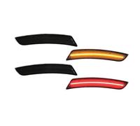 KVKQMLFEAW Faro Trasero Completo para Camaro 2016-2023 Lente Ahumada Indicador Lateral Reflectores Lámpara Ámbar Delantero Rojo Luces De Guardabarros Trasero Piloto Trasero(Amber Red 4pcs a Set)