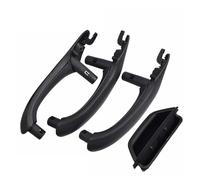 KVKQMLFEAW Manija Interior Puerta para X3 para X4 para F25 para F26 2010-2016 LHD RHD Tirador De Puerta Interior De Coche Conjunto De Cubierta De Cuero Conjunto Recambio Maneta Interior(4-LHD-Black)