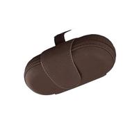 KVKQMLFEAW Portátil Clip Gafas para Commander para Compass para Gladiator para Grand para Cherokee Visera Magnética Clip para Gafas Caja Almacenar Gafas De Sol Coche Clip Gafas Parasol(Brown)