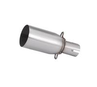 KVKQMLFEAW Punta Escape Diámetro Universal del Silenciador Mejorado del Tubo De Conexión Intermedio De La Motocicleta De 51 Mm Doble Salida Escape(42MM)