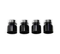 KVKQMLFEAW Punta Escape para F87 M2 F80 M3 F82 F83 M4 Acero Inoxidable 4 Uds Terminales De Escape Silenciador Punta Directa Boquilla Tubo Escape Doble Salida Escape(Black)