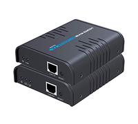 KVM Extensor HDMI USB hasta 120m por Cat 5/5E/6/7, HDMI Extender | sobre un solo Cat 5/5E/6/7 Ethernet Cable- Soporta USB Teclado Ratón- Adaptador para uso residencial / comercial