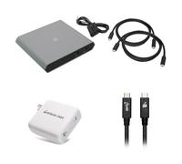 Kvm USB-C de 2 Puertos con Kit de alimentación