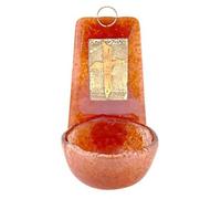 KVN Hervidor de cristal hecho a mano, aprox. 10 x 5,5 cm, color rojo