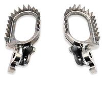 KVPYVYAMZ Reposapiés Moto para CRF 250 X para CRF 450 CR Estriberas Delanteras De Motocicleta Pedales Reposapiés De Aleación De Titanio Estriberas Reposapiés Reposapiés Motocicleta Estriberas