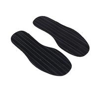 KVSERT 1 par de almohadillas de goma antideslizantes para reparación de zapatos de palma de talón y suela , 29 x 11,5 x 0,2 cm, Negro, Talla