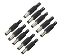 KVSERT 10 conectores adaptadores de enchufe CC de 5,5 mm x 2,5 mm