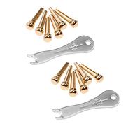 KVSERT 12 de puente de guitarra para guitarra acústica con extractor de de puente de guitarra