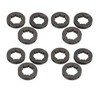 KVSERT 12 piezas de herramientas de repuesto de motosierra de metal para motosierra, llanta de piñón 325-7 para reemplazo de motosierra