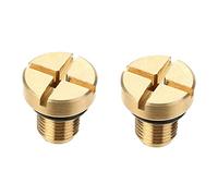 KVSERT 2 tornillos de purga de tanque de expansión de refrigerante de desbordamiento de radiador 17111712788 dorados para E36 E39 E46, etc.