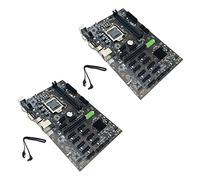 KVSERT 2X BTC B250 minería placa base con cable LGA 1151 12XGraphics ranura para tarjeta DDR4 USB3.0 SATA3.0 bajo