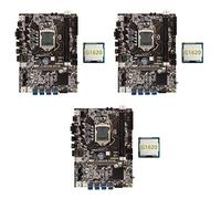 KVSERT 3 placas base B75 BTC Mining + G1620 CPU LGA1155 8XPCIE adaptador USB DDR3 MSATA B75 USB BTC placa base