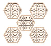 KVSERT 5 accesorios para ventana de sonido en relieve hexagonal de