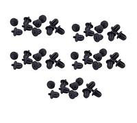 KVSERT 50 tapones de goma negra de 6,35 mm para audio, PC, DVD, micrófono, etc