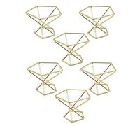 KVSERT 6 soportes geométricos para plantas de , estante de metal para plantas de , estantes para macetas Himmeli Decor Tillandsia