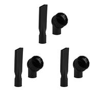 KVSERT de 6 cepillos redondos para aspiradora industrial y boquillas planas, interior de 44 mm, duradero, accesorios para aspiradora industrial