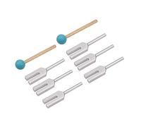 KVSERT Tenedor de afinación de cristal de de aleación de aluminio 8pcs 4096Hz/4160Hz/4225Hz Tuning Tenedor