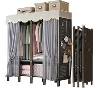 KVTUYC Armarios portátiles Plegables con Funda, percheros Plegables Resistentes, percheros Independientes para Ropa y Abrigos, Ideales para organizar Ropa y Ropa de Cama en casa.(130cm)