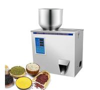 KVTUYC Máquina llenadora de polvo, llenadora automática de partículas de acero inoxidable con pesaje, panel de control inteligente, para rellenar té, granos de café, harina(200g)