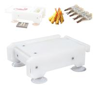 KVTUYC Prensa portátil para camarones, Prensa Manual para Tempura de camarones, con Orificios de Filtro, Ideal para cocinas domésticas, Catering y preparación de Platos de la Cocina Japonesa.